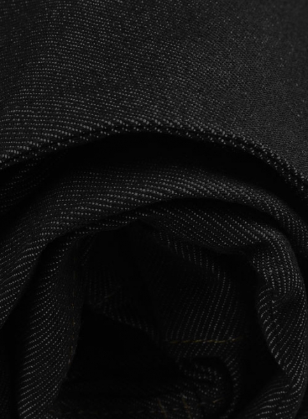 Selvedge Black Denim Jeans - Raw Unwashed