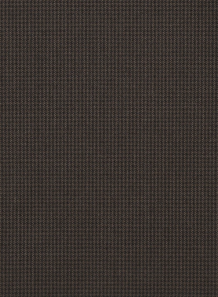 Dogtooth Wool Brown Pants