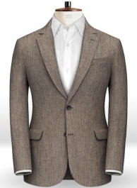 Italian Sober Green Linen Jacket