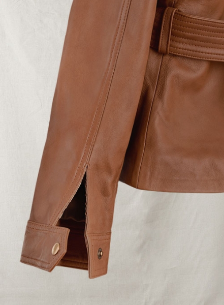 Log Cabin Brown Wax Leather Jacket #286