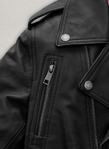 Black Jessica Alba Leather Jacket