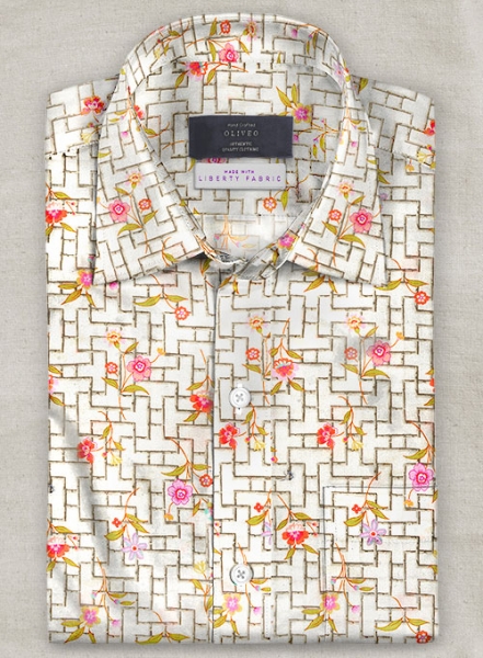 Liberty Iribel Cotton Shirt - Half Sleeves