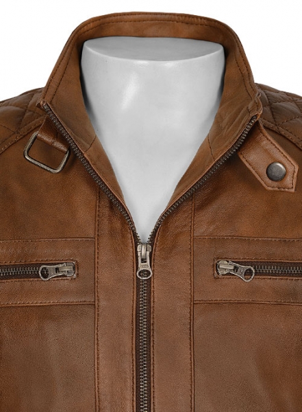Spanish Brown Leather Jacket # 653