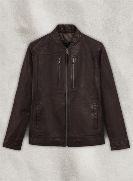 Thunder Storm Brown Biker Leather Jacket