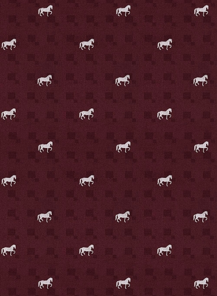 Cotton Horse Maroon Shirt - Half Sleeves
