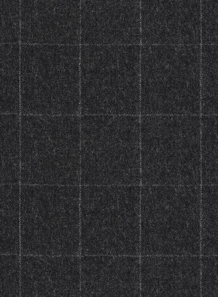 Mono Charcoal Checks Tweed Jacket