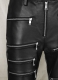 Leather Zipper Jeans - Style # 9