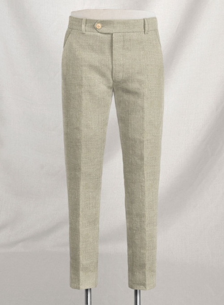 Aura Beige Pure Linen Suit