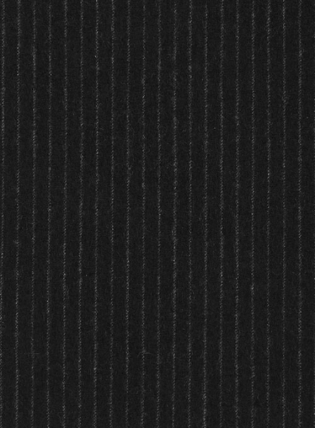 Light Weight Black Stripe Tweed Overcoat