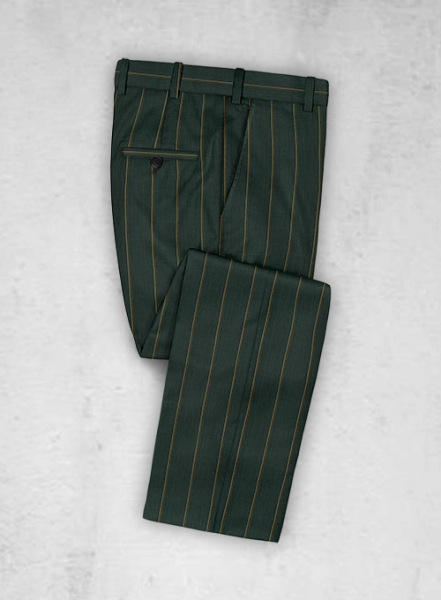 Thomson Green Stripe Wool Suit