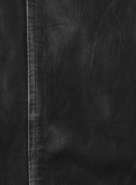 Ontario Rubbed Black Leather Jacket