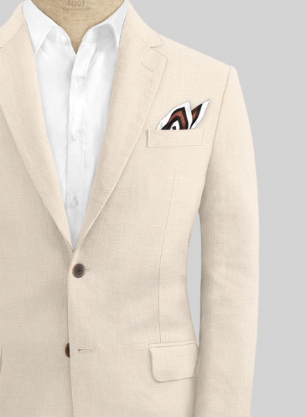 Safari Beige Cotton Linen Suit