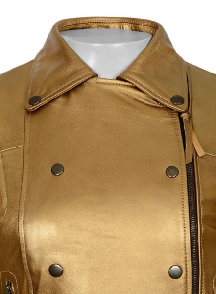 Golden Leather Jacket # 288