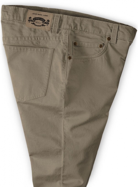 Spring Brown Stretch Chino Jeans