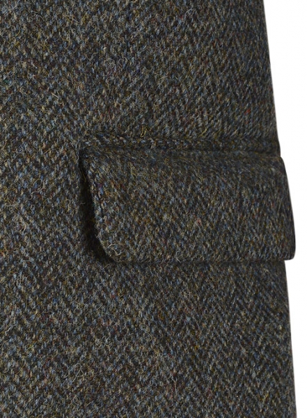 Harris Tweed Ridge Blue Herringbone Jacket