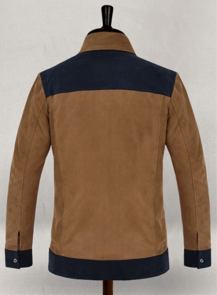 Soft Saddle Brown Suede Cristiano Ronaldo Leather Jacket #1