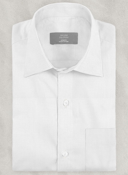 Italian Cotton White Kapra Shirt