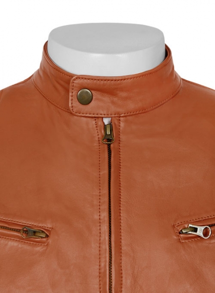 Terrain Brown Leather Jacket # 655
