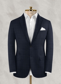 Stretch Boxer Blue Wool Jacket