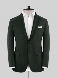 Scabal Dark Green Wool Jacket