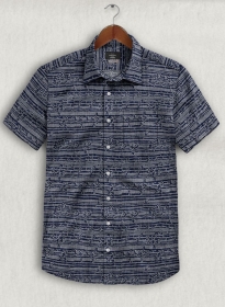 Leggiuno Cotton Linen Ibella Shirt - Half Sleeves