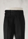 Napolean Black Double Gurkha Wool Trousers