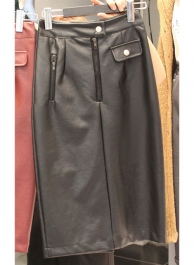 Vilina Leather Skirt - # 490 Vilina Leather Skirt - # 490