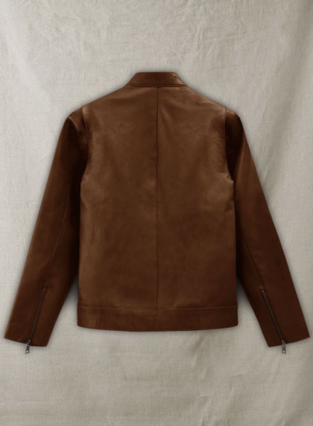 Spanish Brown Michael Fassbender Leather Jacket #2
