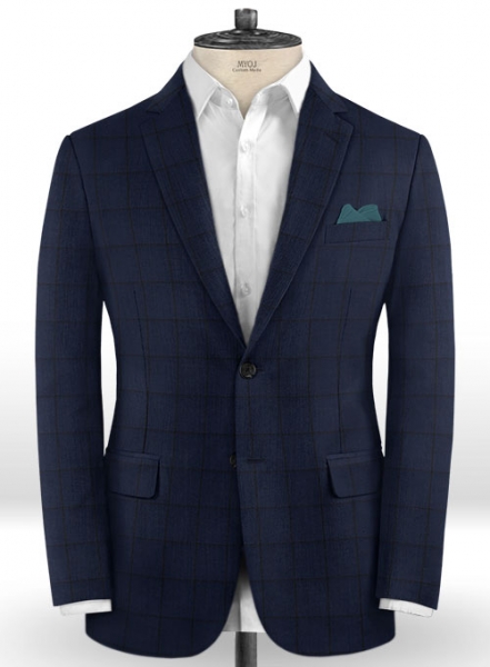 Napolean Fissa Blue Wool Jacket