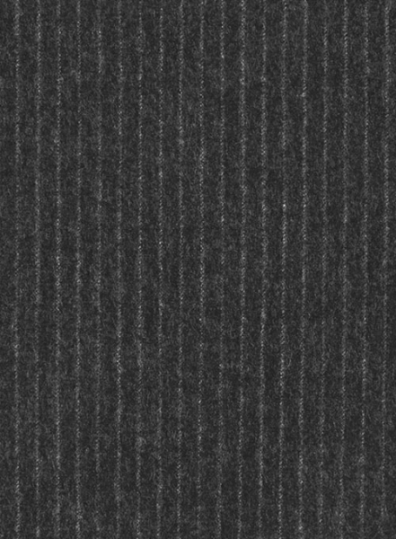 Light Weight Charcoal Stripe Tweed Pants