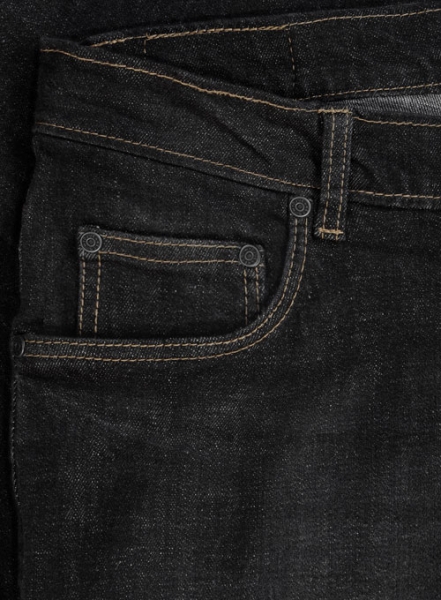 Logan Black Stretch Indigo Wash Whisker Jeans