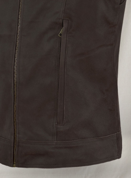 Vintage Brown Grain X Men Days of Future Past Leather Jacket
