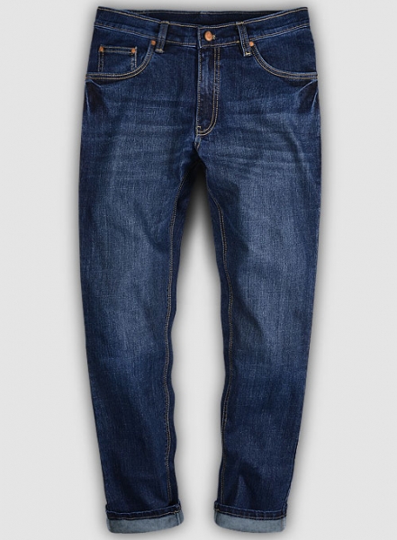 Slight Stretch Indigo Wash Whisker Jeans - Look #779
