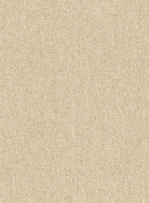 Beige Feather Cotton Canvas Stretch Pants