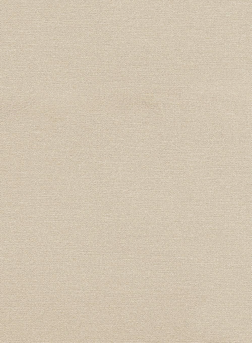 Beige Super Cotton Stretch Chino Pants