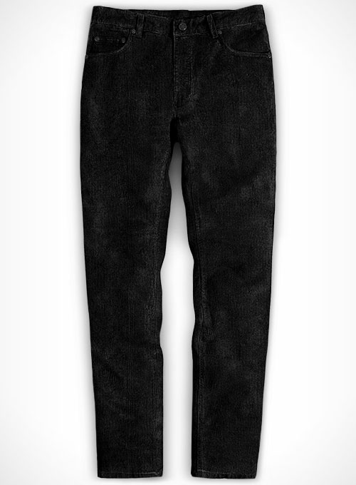 black corduroy pants