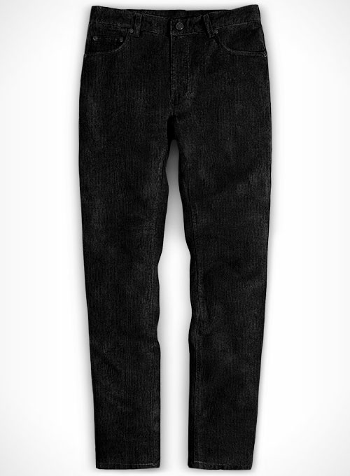 black corduroy jeans