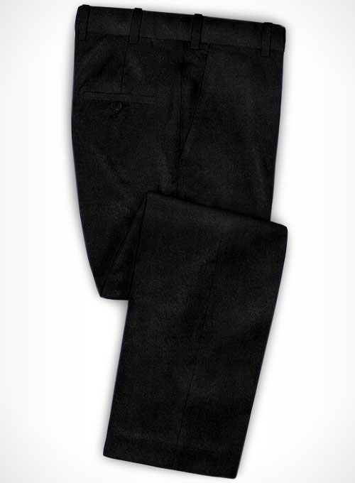 velvet black pants mens