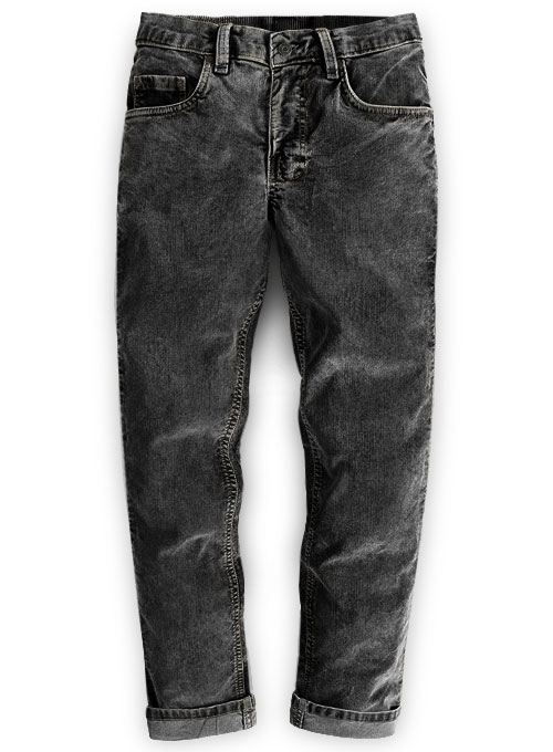 black corduroy jeans
