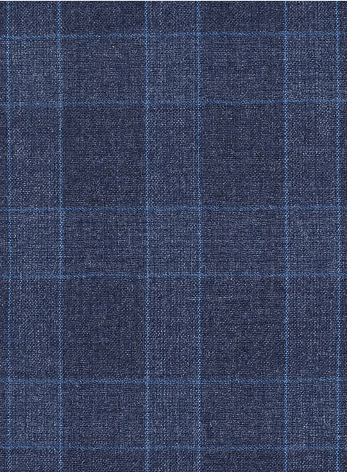 Blue Mont Checks Flannel Wool Pants