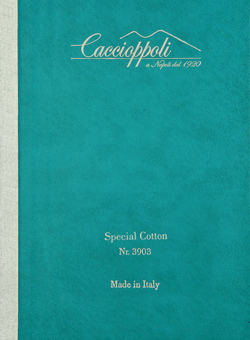 Caccioppoli Cotton Gabardine Mineral Blue Pants