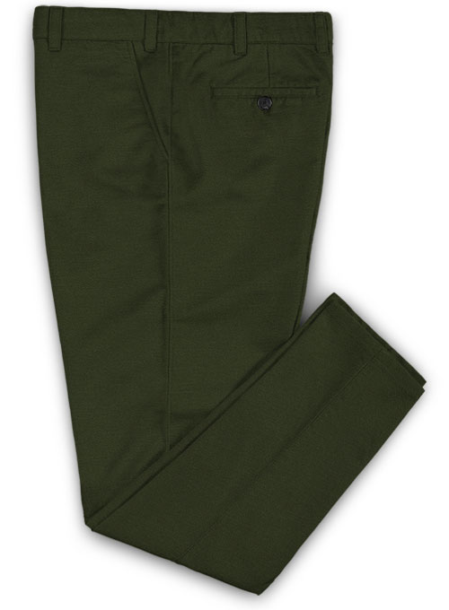 dark olive green chinos