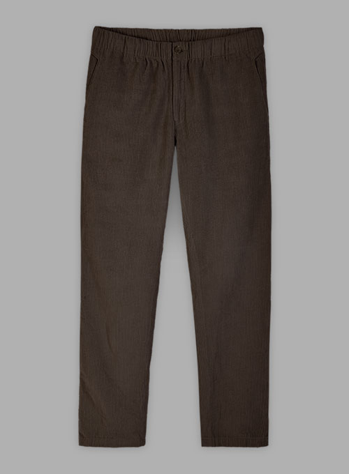 Easy Pants Dark Brown Corduroy