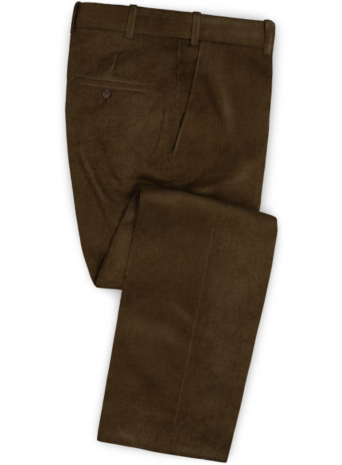 Dark Brown Corduroy Pants : Made To Measure Custom Jeans For Men ...