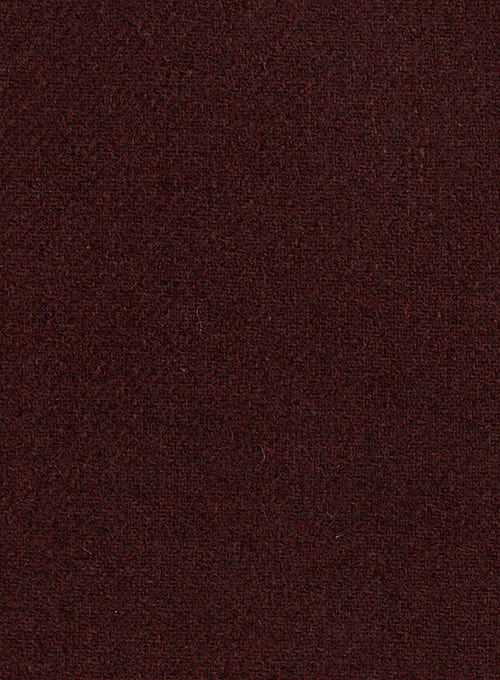 Dark Wine Heavy Tweed Pants - Click Image to Close
