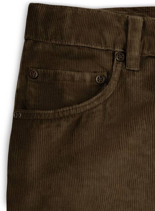 Dark Brown Corduroy Jeans