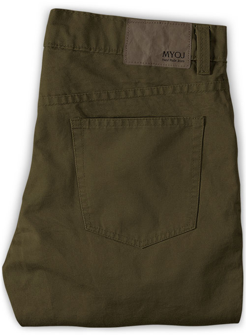 olive stretch jeans