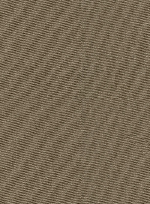 Earthy Brown Cotton Power Stretch Chino Jeans