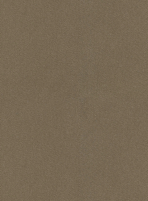 Earthy Brown Cotton Power Stretch Chino Shorts