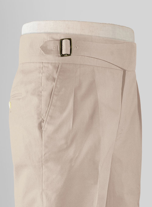 European Khaki Chino Gurkha Trousers